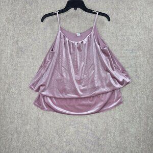 Old Navy Womens Velvet-Like Layered Camisole Top M
